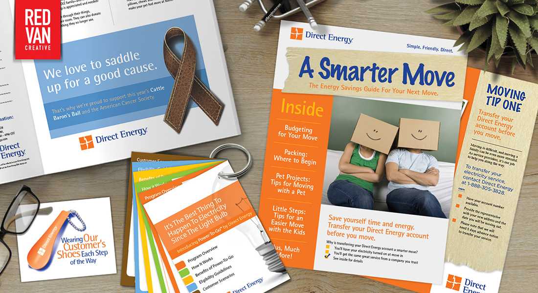 Direct Energy Advertising and Red Van Creative in Houston Texas