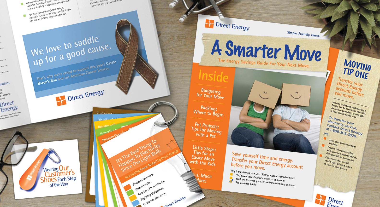 Direct Energy and Red Van Creative Graphic Design in Houston