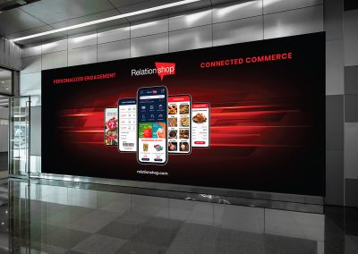 Red Van Creative Trade Show Booth Banner and Video Screen Design