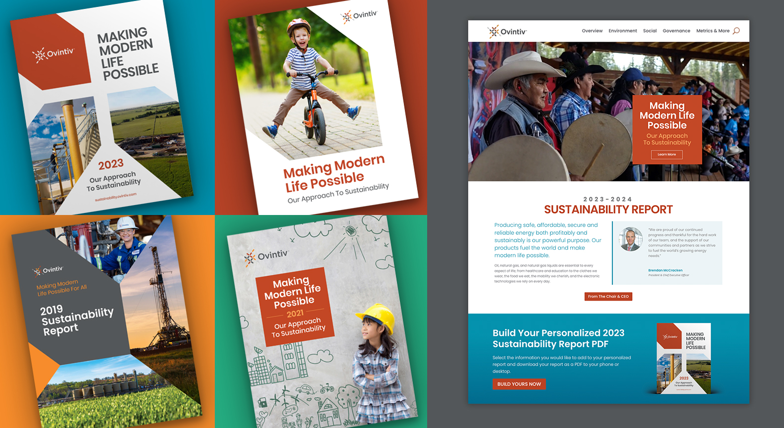 Ovintiv Website Design and Sustainability Report by Red Van Creative